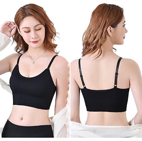 Women's Solid Nylon Lightweight and Comfortable Bra[pk-2]