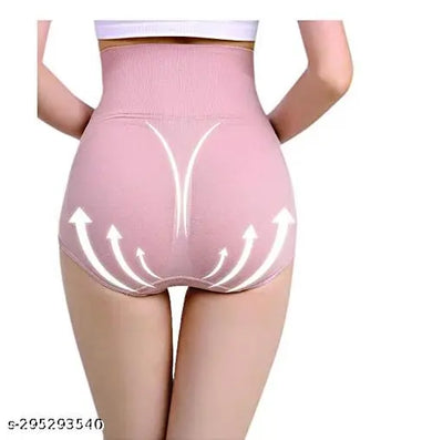 Women's Seamless High Waist Tummy Control/Tummy Tucker Panty, Free Size [pk-2]