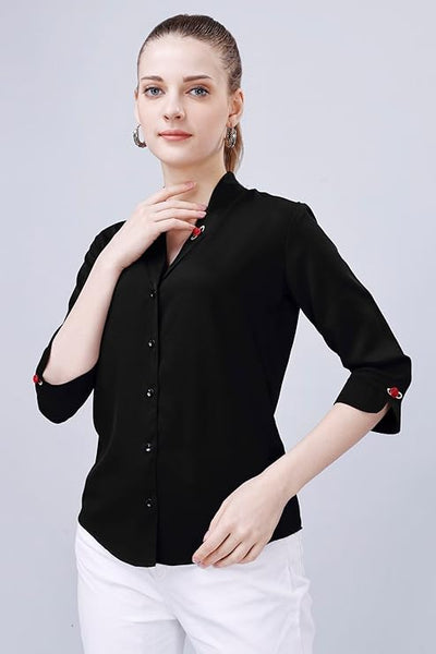 Women's Shirt for Casual Wear 3/4 Sleeve Regular Fit [pk-2]