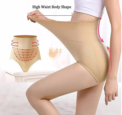 Women's Seamless High Waist Tummy Control/Tummy Tucker Panty, Free Size [pk-2]