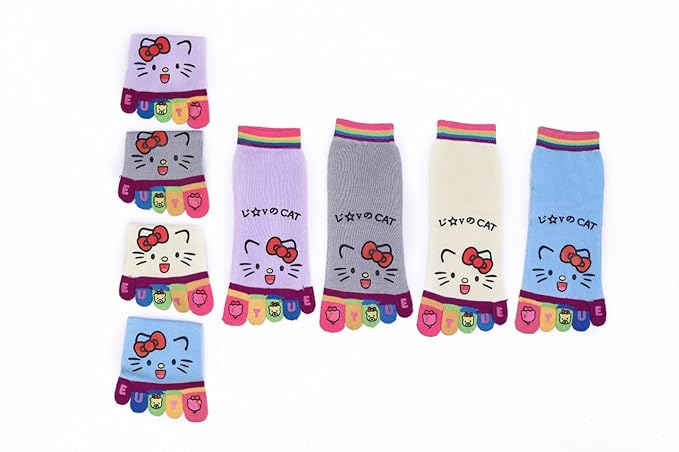 Sock,Ankle Length Cotton Socks for Women and Girls-Pack of 4 with Cute Design Ideal for Walking, Jogging, Yoga, Office and Home