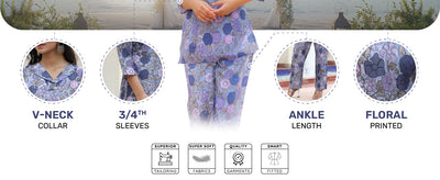 Women's Trendy Straight Top and Pant Set Self Designed Ethnic Co Ord Set Printed Co-Ord Set for Women