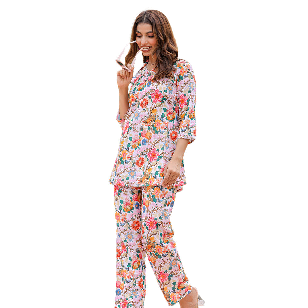 Women's Trendy Straight Top and Pant Set |Self Designed Ethnic Co Ord Set |Printed Co-Ord Set for Women