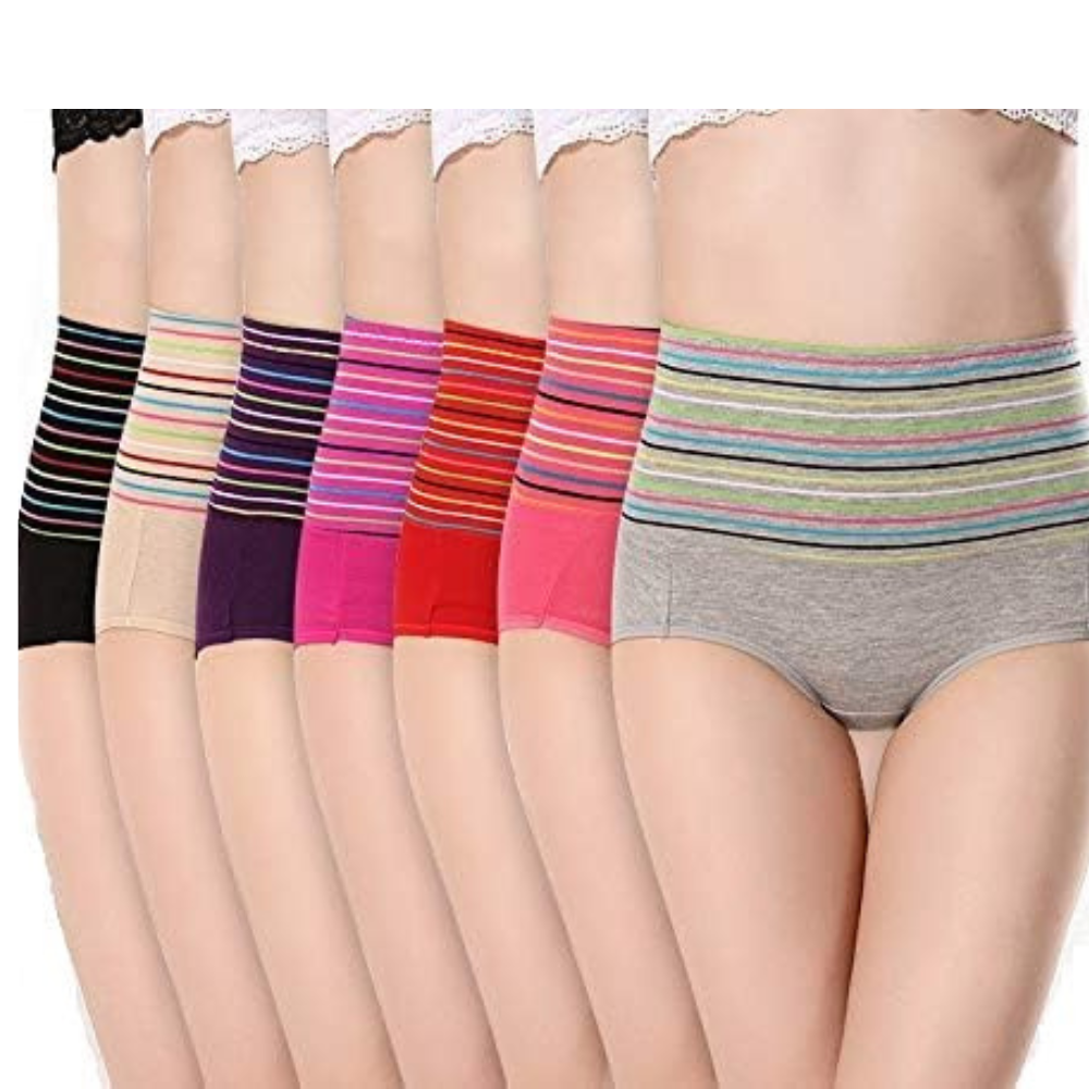 Panty Briefs / Hipster Innerwear Soft Stretchable Panties Womens & Girls Cotton Briefs Combo          [  pk-6 ]