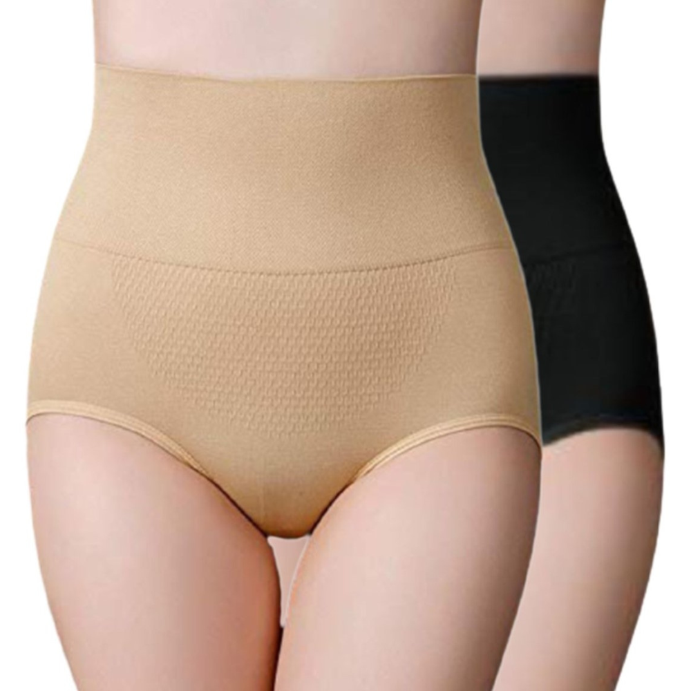 Women's Seamless High Waist Tummy Control/Tummy Tucker Panty, Free Size [pk-2]