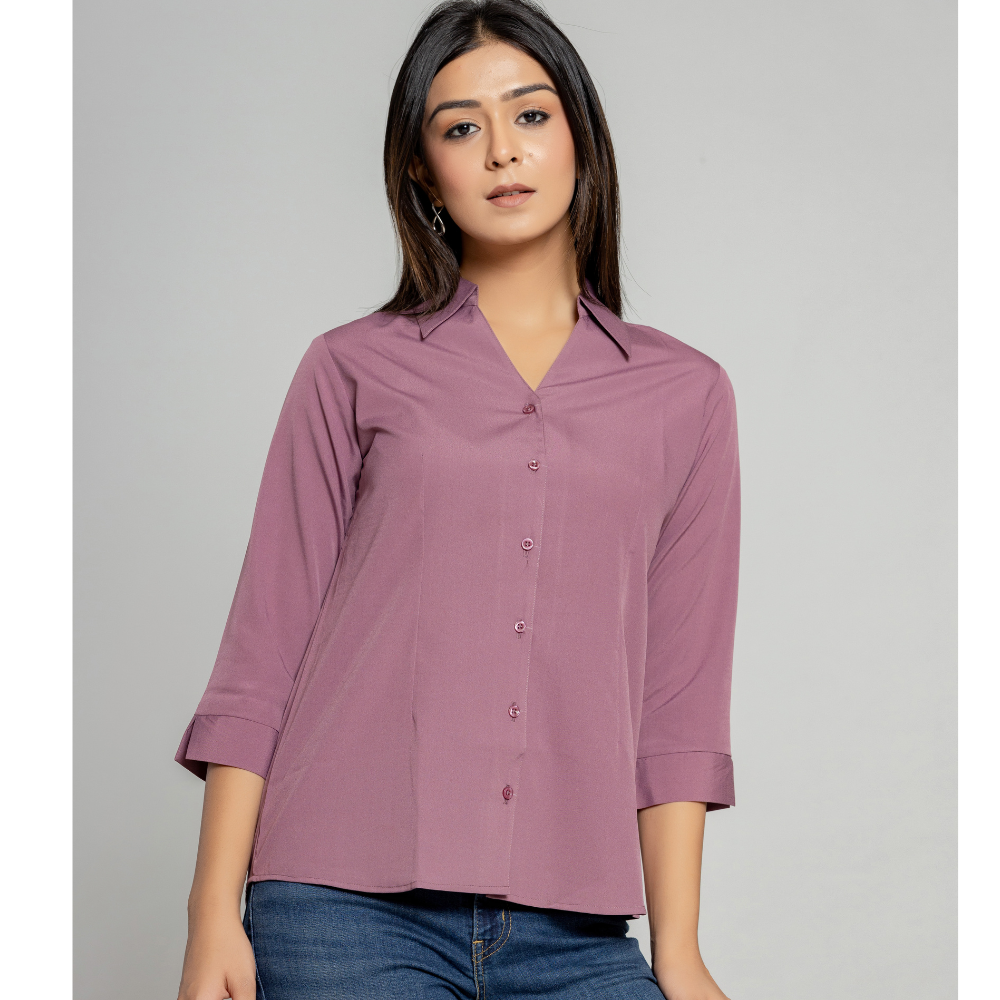 Formal Blush pink  Women Office Shirts Relaxed Fit Trendy Shirts for ladies