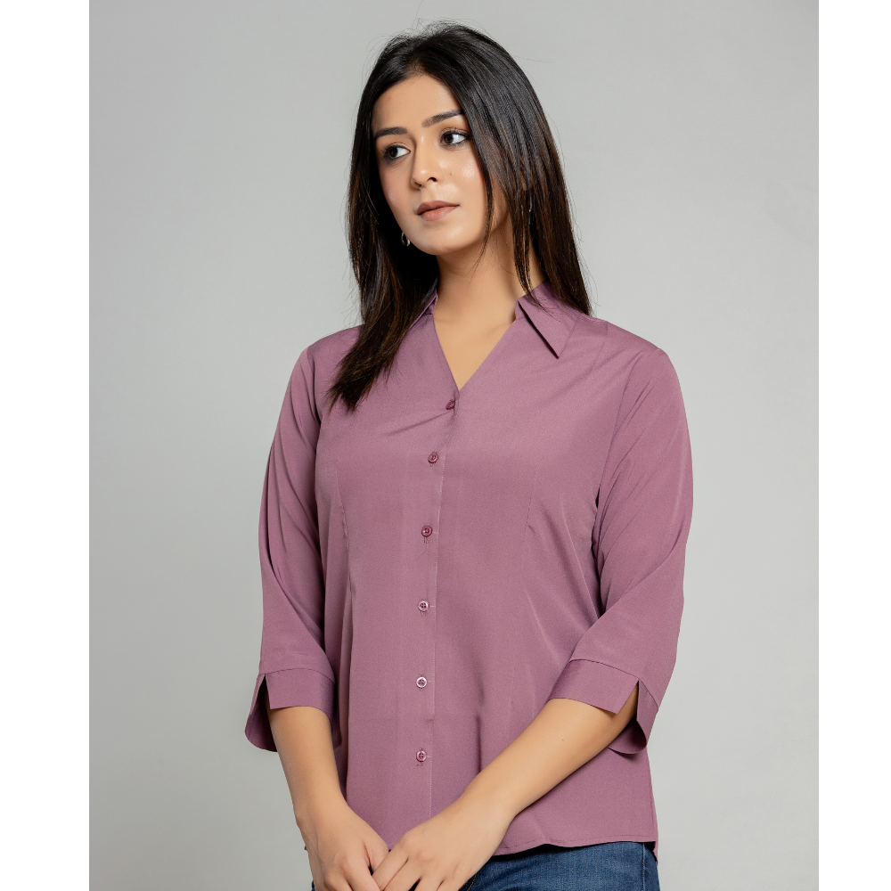 Formal Blush pink  Women Office Shirts Relaxed Fit Trendy Shirts for ladies