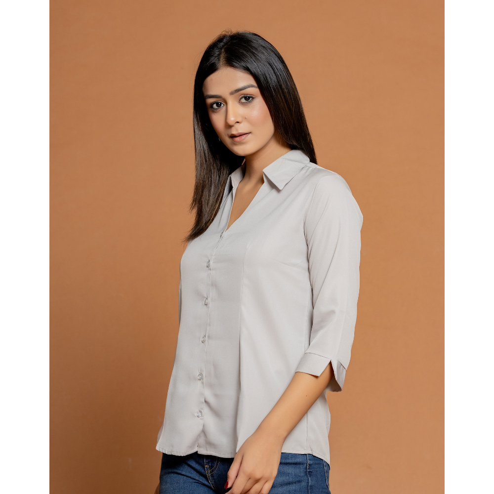 Formal white Women Office Shirts Relaxed Fit Trendy Shirts for ladies