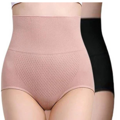 Women's Seamless High Waist Tummy Control/Tummy Tucker Panty, Free Size [pk-2]