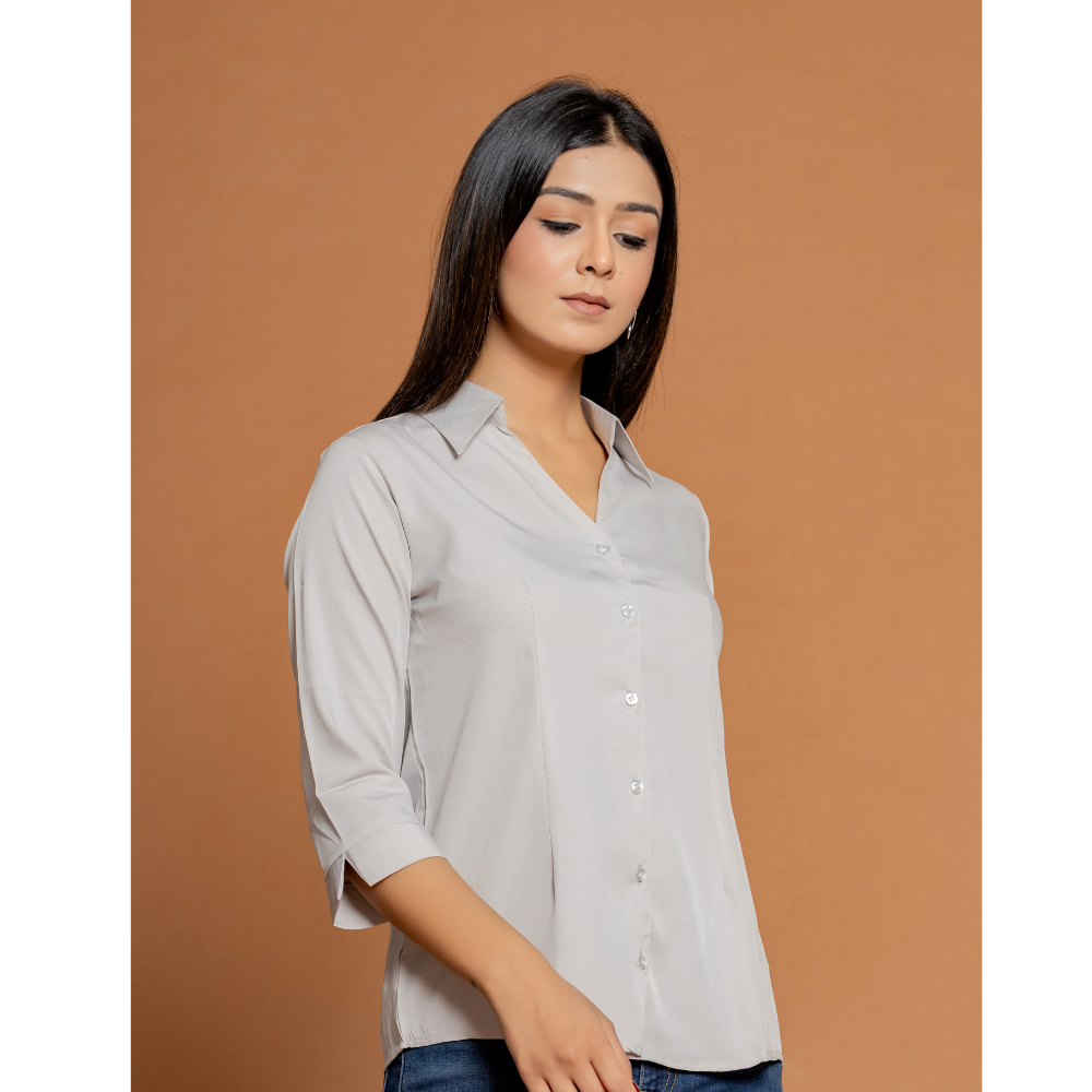 Formal white Women Office Shirts Relaxed Fit Trendy Shirts for ladies