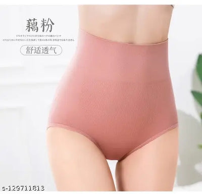 Women's Seamless High Waist Tummy Control/Tummy Tucker Panty, Free Size [pk-2]