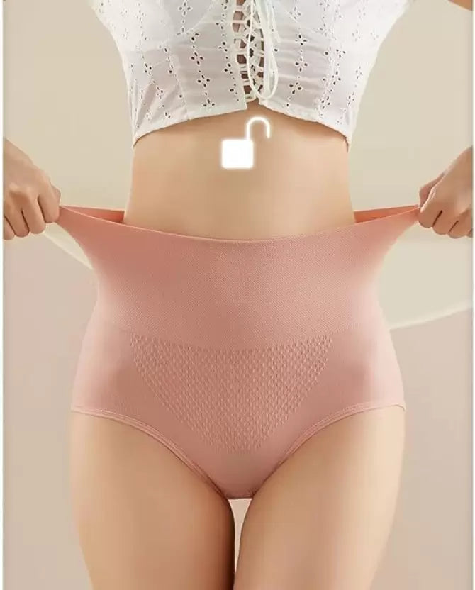 Women's Seamless High Waist Tummy Control/Tummy Tucker Panty, Free Size [pk-2]