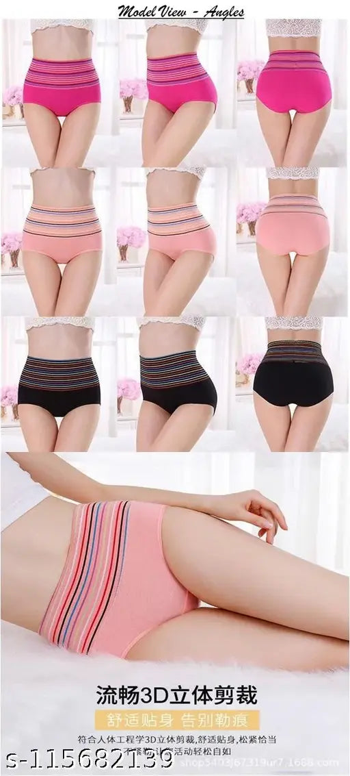 Panty Briefs / Hipster Innerwear Soft Stretchable Panties Womens & Giris cotton Briefs combo[pk-2]